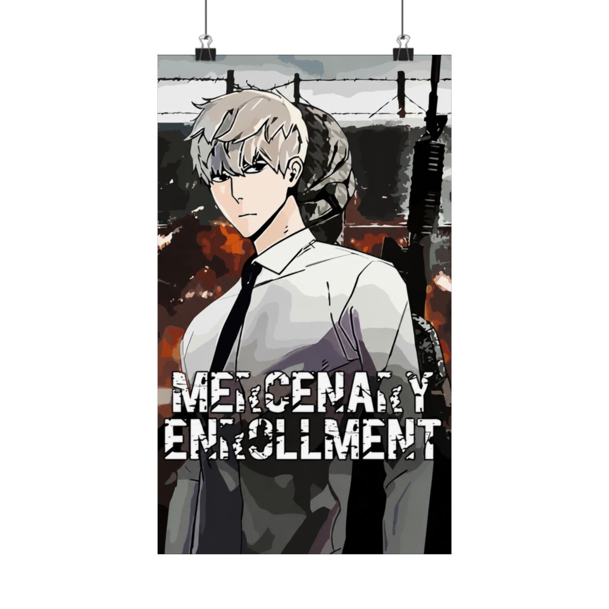 Metal Poster Mercenary Enrollment - Comics Heroes - Magnetic Poster - Gift Idea - alternate angle 3, merchandise