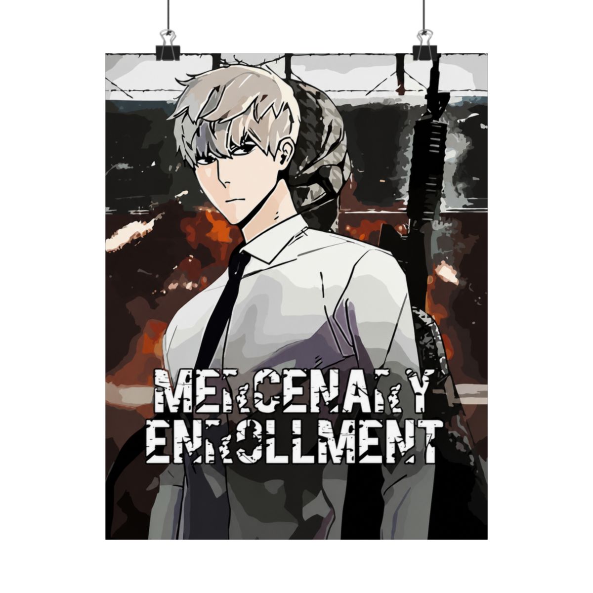 Metal Poster Mercenary Enrollment - Comics Heroes - Magnetic Poster - Gift Idea - alternate angle 5, merchandise