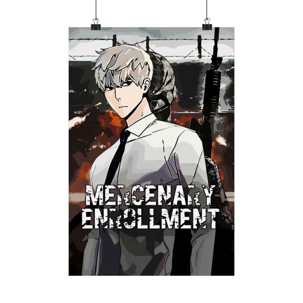 Metal Poster Mercenary Enrollment - Comics Heroes - Magnetic Poster - Gift Idea - alternate angle 4, merchandise