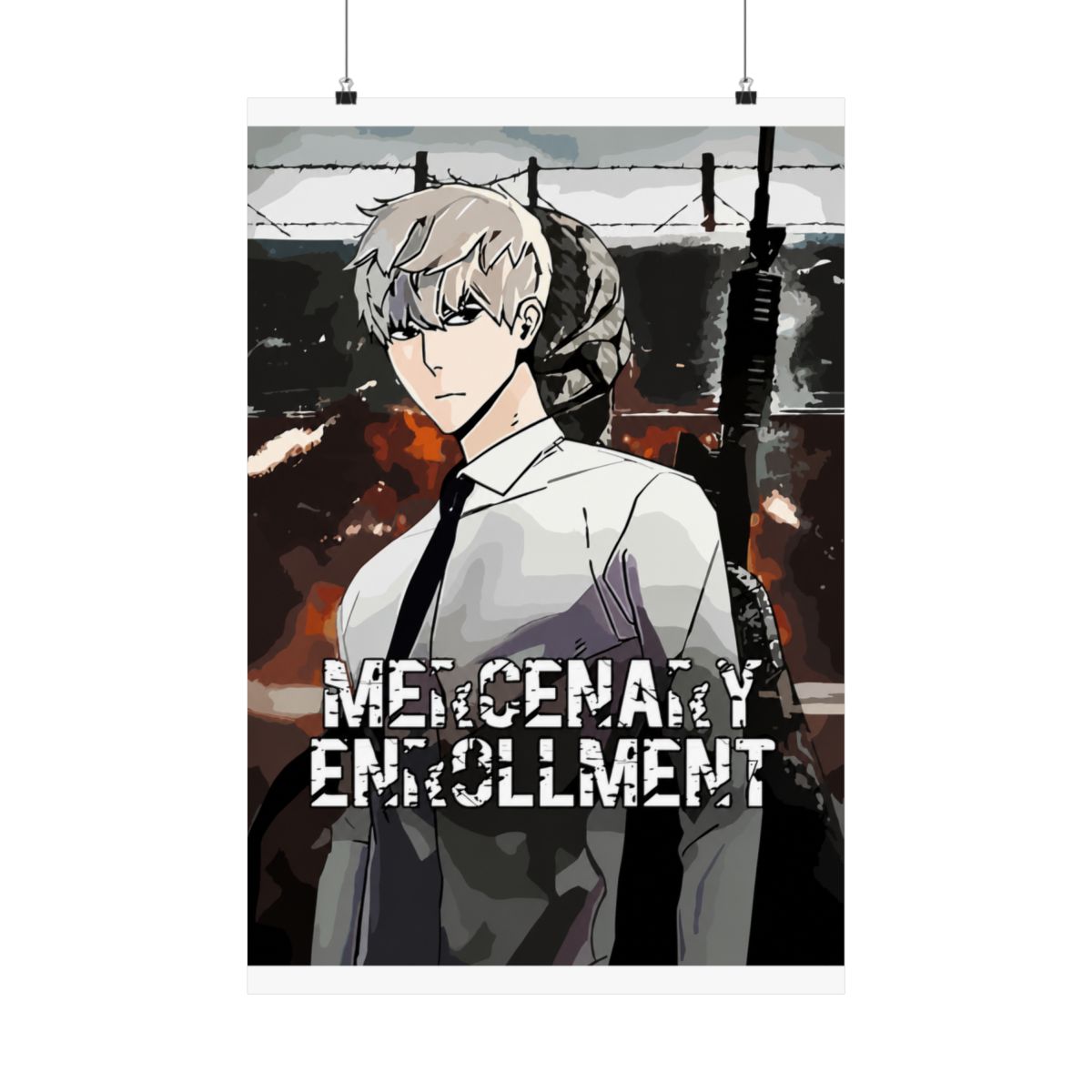 Displate Metal Poster Mercenary Enrollment - Comics Heroes - Magnetic Poster - Gift Idea - Official posters merchandise
